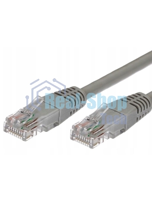 Патч-корд Premier 5-970 1Gbит/с UTP 4 пары cat5E CCA molded 1.5м серый RJ-45 (m)-RJ-45 (m)