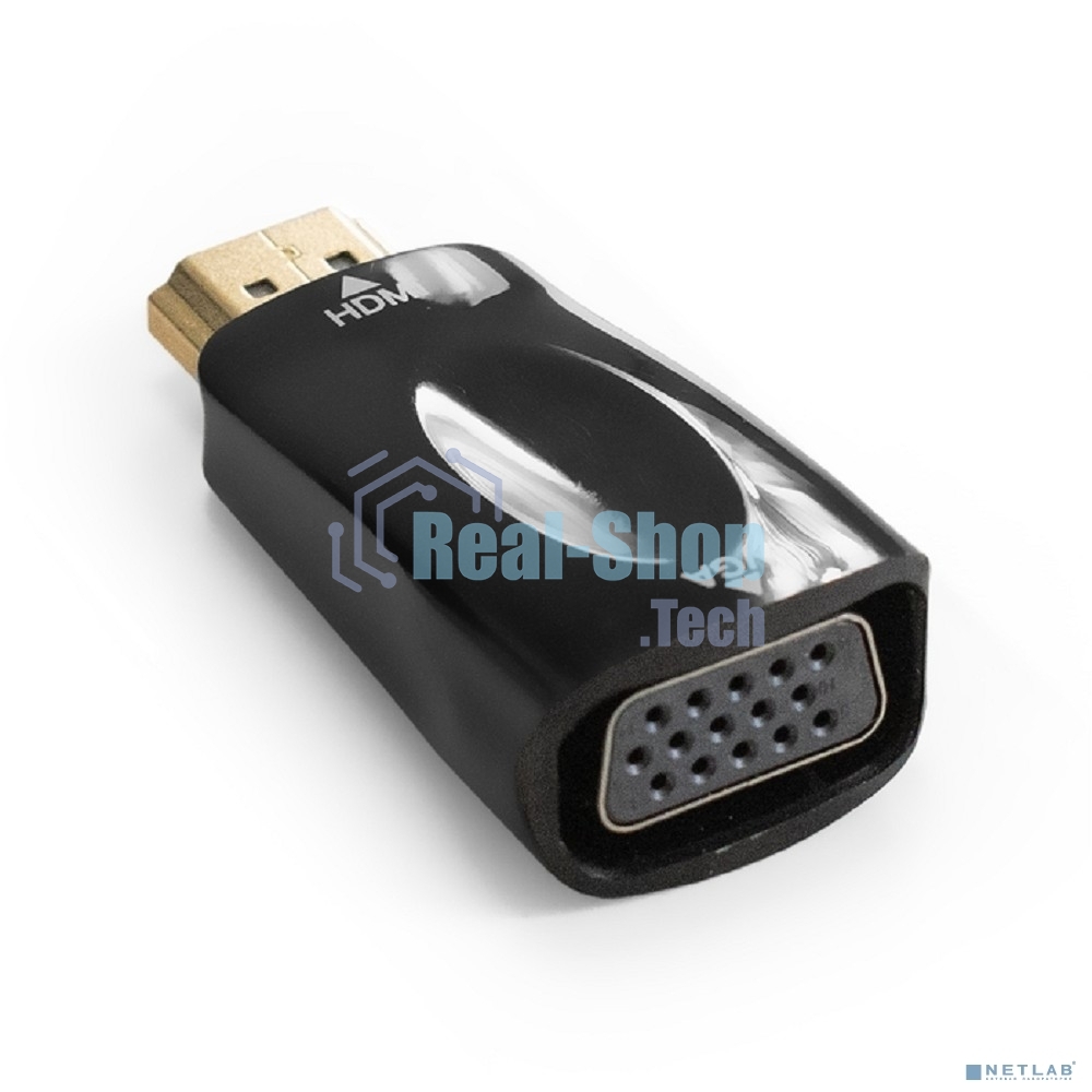 Переходник HDMI-VGA ExeGate EX-A-HDMI-VGA-001 (19M/15F)