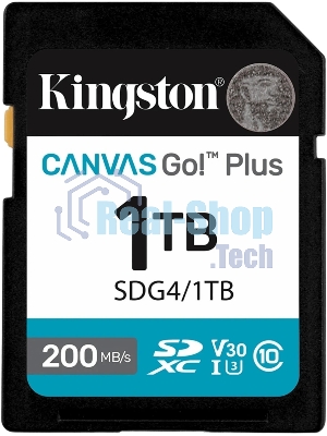 Флеш карта SDXC 1Tb Kingston SDG4/1Tb Canvas Go! Plus w/o adapter