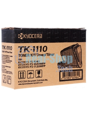 Картридж лазерный Kyocera TK-1110 (1T02M50NX0/1T02M50NX1) черный для FS-1040/FS-1060DN/FS-1020MFP/FS-1025MFP/FS-1120MFP/FS-1125MFP 2500 стр.