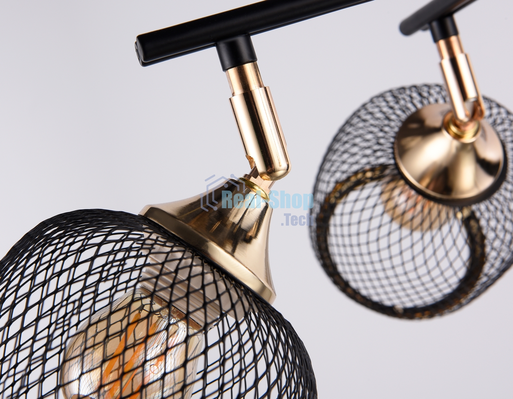 Светильник Ambrella light TR80177/4 BK/FGD черный/золото E27/4 max 40W D640*260