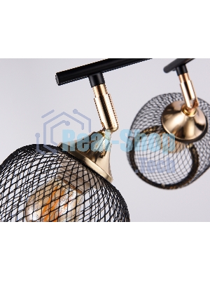 Светильник Ambrella light TR80177/4 BK/FGD черный/золото E27/4 max 40W D640*260