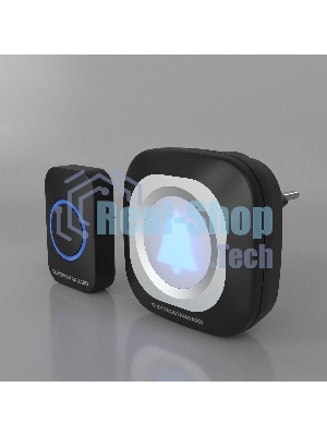 Звонок электрический бытовой (дверной) DBQ25M WL 36M IP44 / Чёрный
