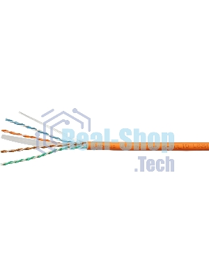 Кабель витая пара Cabeus UTP-4P-Cat.6-SOLID-LSZH UTP (U/UTP), категория 6, 4 пары 0,57мм (23 AWG), одножильный, LSZH (Low Smoke Zero Halogen) (305 м)