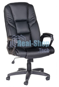 Кресло компьютерное OLSS ОДИСЕЙ черныйый Экокожа Крестовина: 