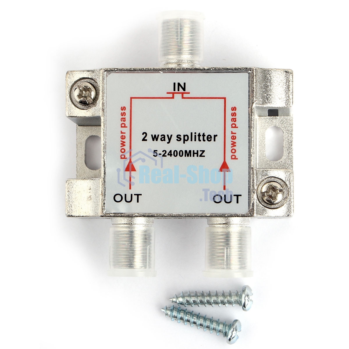 Разветвитель на 2 телевизора, Cablexpert AS-TV-PP-02, Power Pass 5-2400MHZ