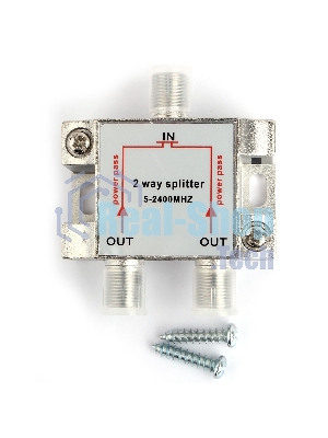 Разветвитель на 2 телевизора, Cablexpert AS-TV-PP-02, Power Pass 5-2400MHZ