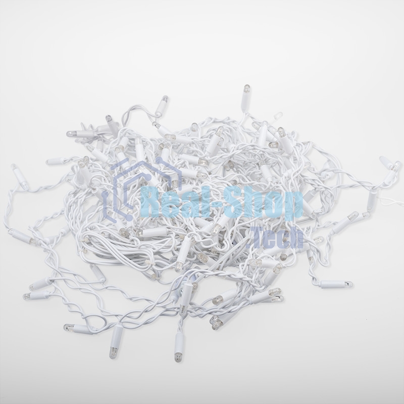 Гирлянда Neon-night Айсикл (бахрома) светодиодный, 4,8 х 0,6 м, белый провод, 230 В, диоды синие, 176 LED