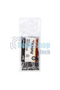 Сверло по металлу Kranz 4,0х75х43 мм HSS (10 шт. в упаковке) DIN 338