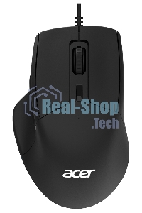 Мышь проводная Acer OMW130 черный, 3600 dpi, USB, кнопки - 6