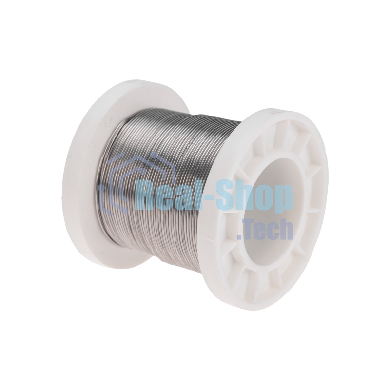 Припой с канифолью Rexant ПОС-61, 100г, Ø0,8мм, (олово 61%, свинец 39%), катушка