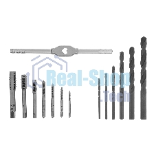 Набор сверл Сибртех (2,5-10,2), метчиков(М3-М12), 15 предметов