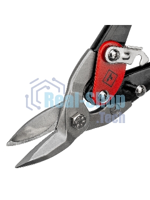 Ножницы по металлу Matrix, 250 мм, левый рез,сталь CRMO,двухкомпонентные рукоятки, PRO