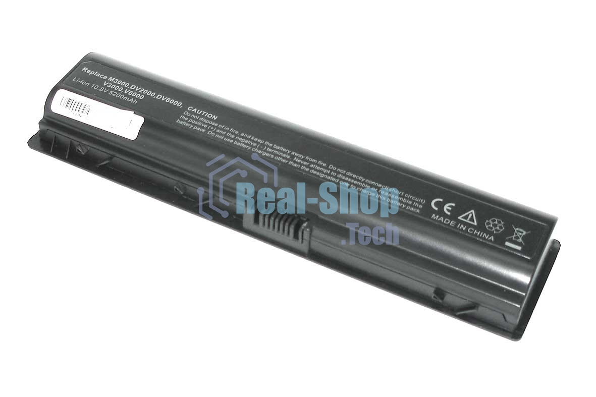 Аккумуляторная батарея для ноутбука HP Pavilion DV2000, DV6000 5200mAh OEM черный