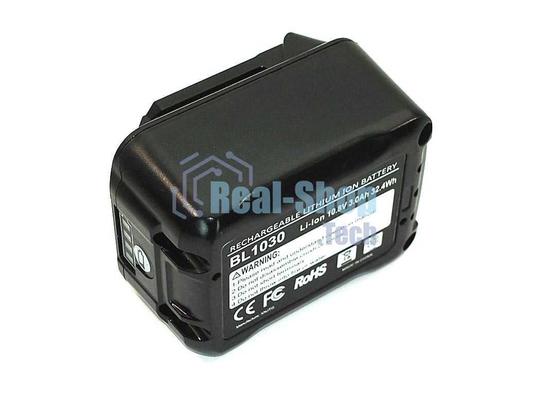 Аккумулятор для MAKITA (p/n: BL1041B, BL1021B, BL1015N) 3Ah 12V Li-Ion