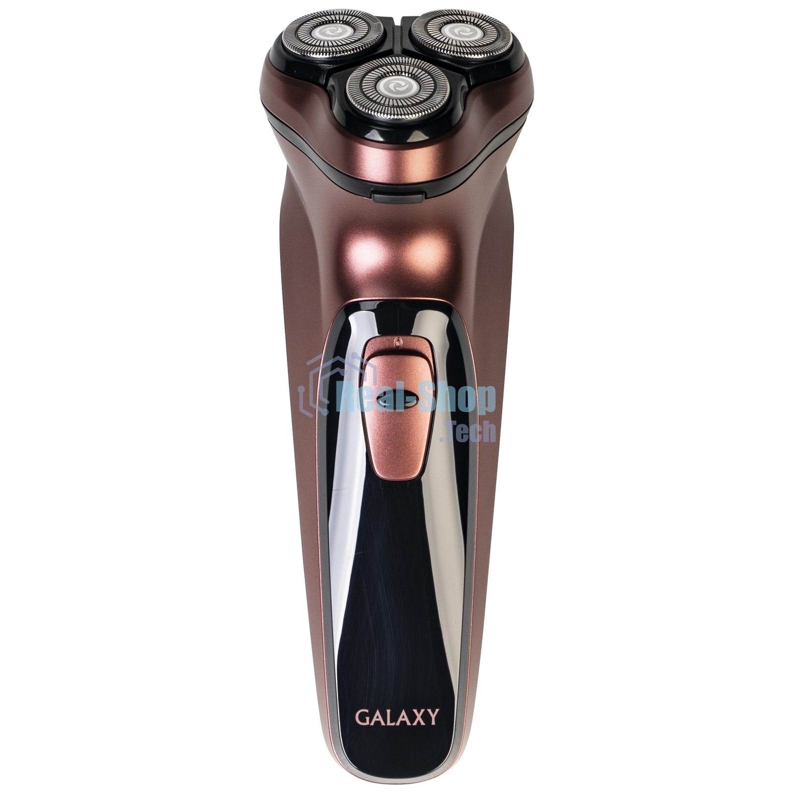 Электробритва Galaxy Line GL 4209, бронзовый, аккумуляторная, 5 Вт, Li-Ion аккумулятор емкостью 600 мА*ч, вр. непр. работы до 1,5 ч, ножи из нержавеющей стали, 3 независимые плавающие головки, возможность промывки бреющего блока, индикатор заряда и работы