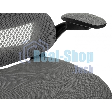 Кресло руководителя Бюрократ Sigma 1 серый, сетка/ткань, крестов. пластик