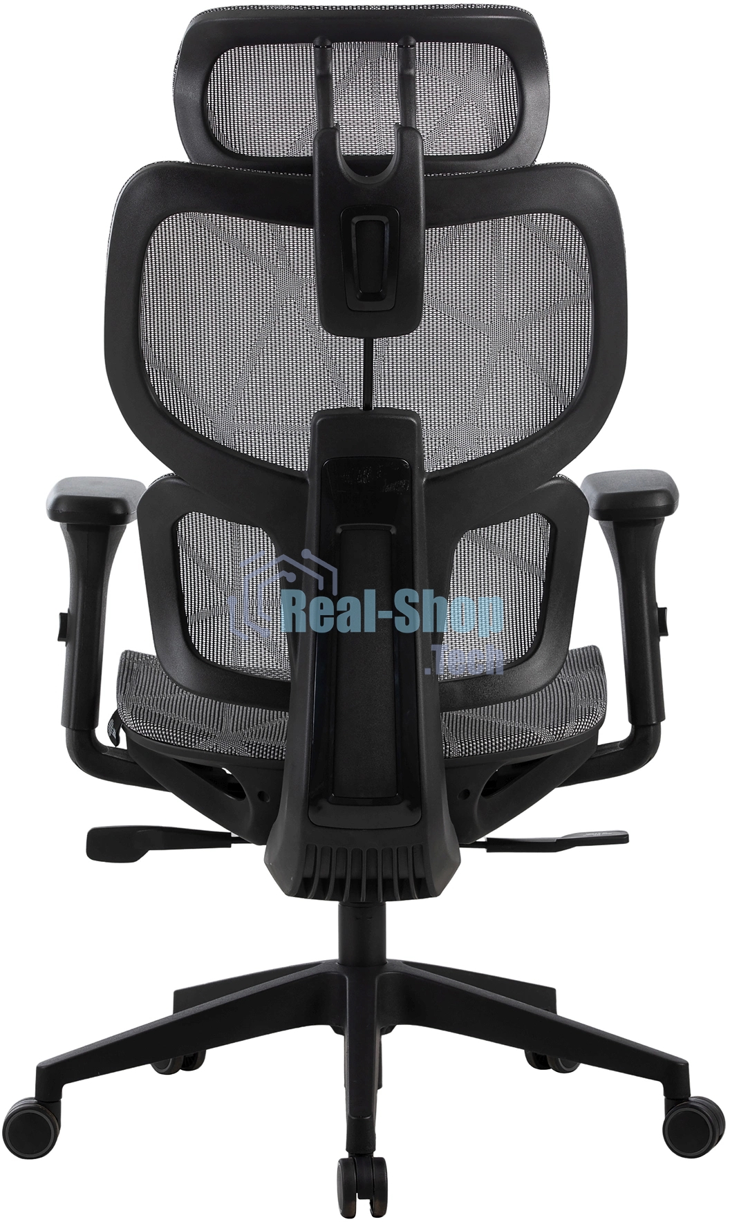 Кресло компьютерное Cactus CS-MC555-GY черный/серый, сетка