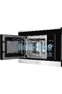 Микроволновая печь встраиваемая Monsher MMH 201 BX 60 см, 20 л, 8 автоматических кулинарных программ, 5 режимов мощности, функция размораживания по весу полуфабрикатов или по времени, черный и нерж.