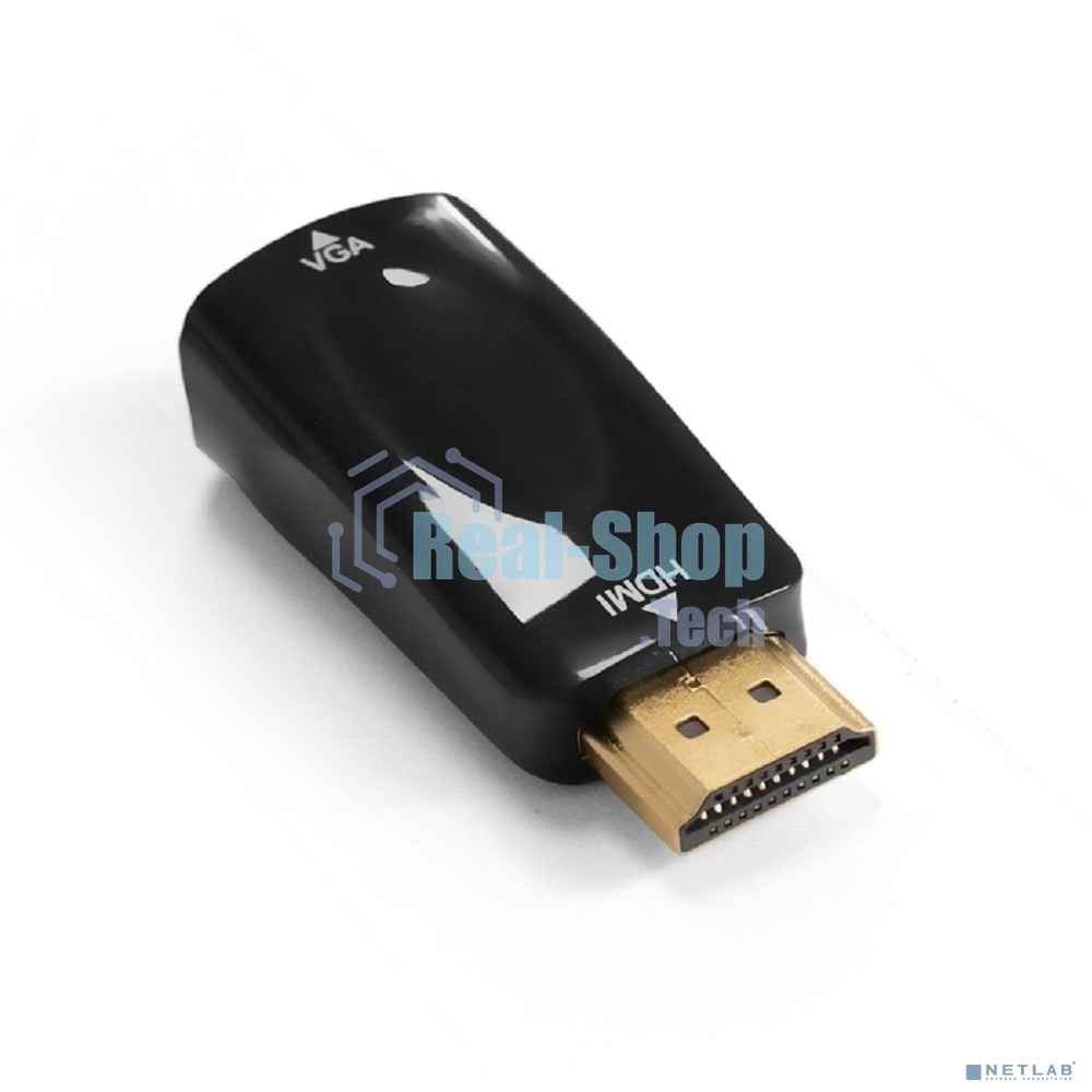 Переходник HDMI-VGA ExeGate EX-A-HDMI-VGA-001 (19M/15F)