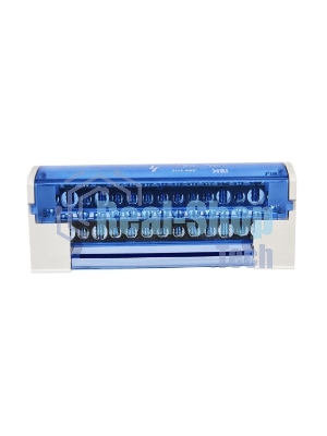 Шина на DIN-рейку в корпусе (кросс-модуль) ШНК 2х15 L+PEN IEK YND10-2-15-125
