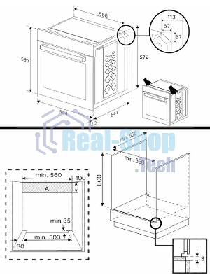 Электрический духовой шкаф Hotpoint HFE8 1221 H WH белый