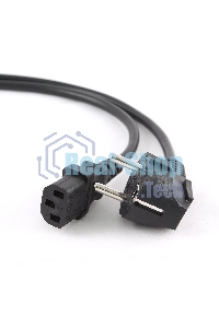 Кабель Кабель питания Gembird 3.0м, черный, с заземлением, пакет PC-186-10