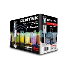 Блендер погружной Centek CT-1342 1400 Вт, черный/стальной