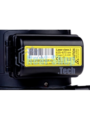 Уровень ADA PROLINER 4V дальность20(70)м точность0.2мм/м лазер2 кейс