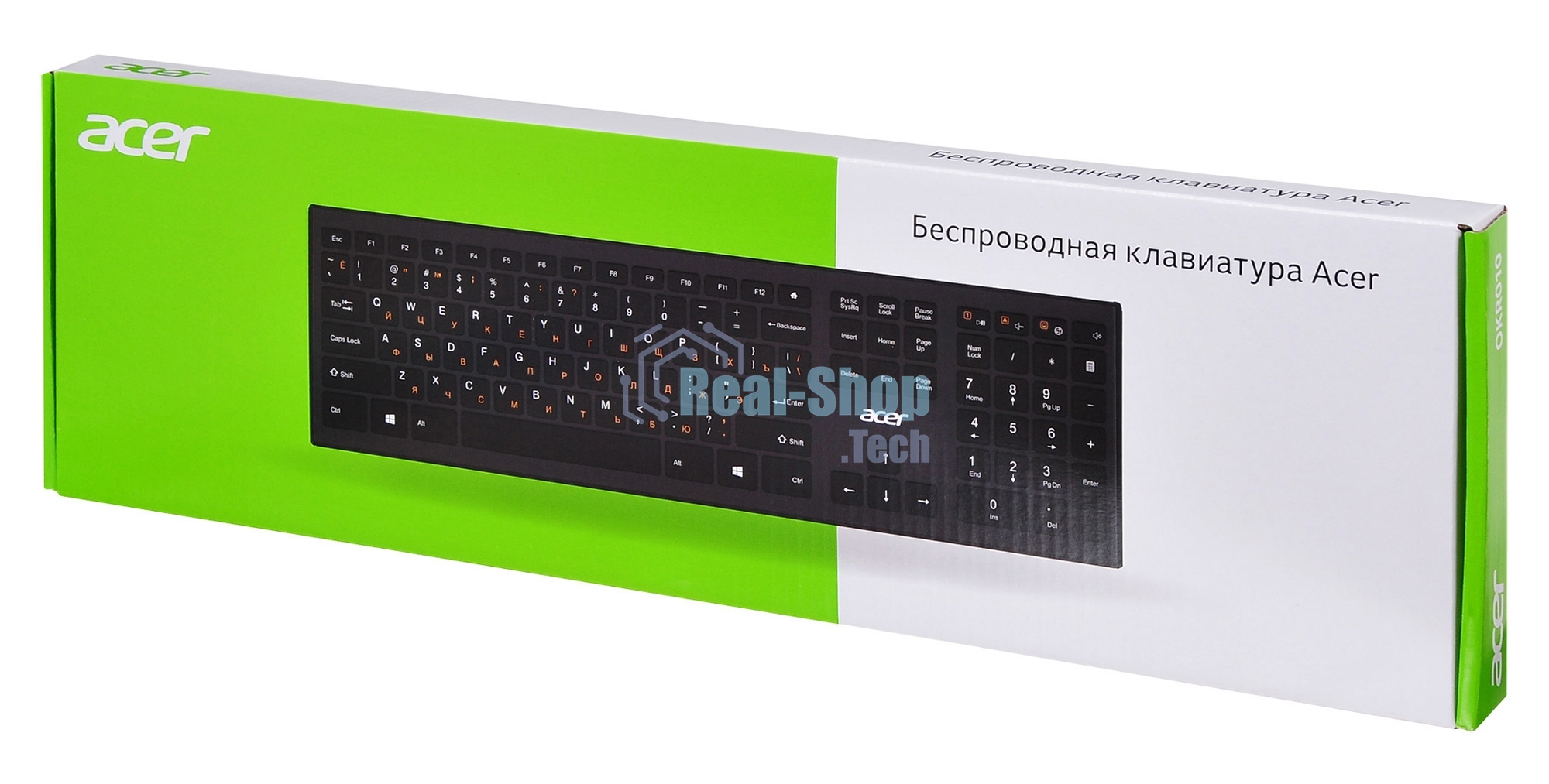 Клавиатура беспроводная Acer OKR010, USB, Радиоканал, черный