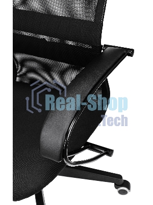 Кресло Бюрократ CH-607 TW-01 черный, сетка, подголовник