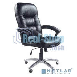 Кресло руководителя Бюрократ T-9908AXSN-AB черный, кожа, крестовина металл