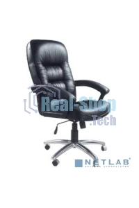 Кресло руководителя Бюрократ T-9908AXSN-AB черный, кожа, крестовина металл