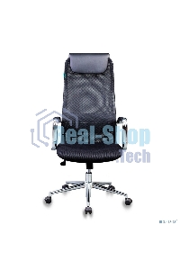 Кресло руководителя Бюрократ KB-9N/BLACK черный TW-01 TW-11 сетка крестовина хром