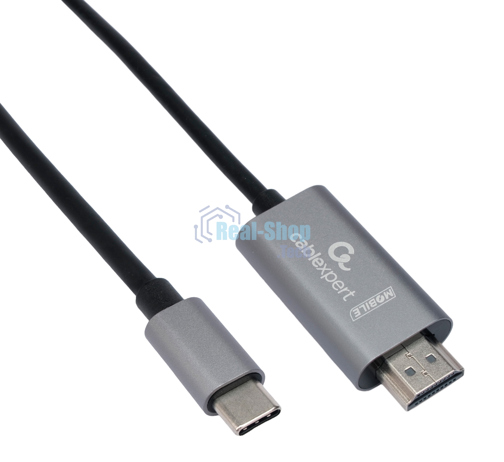 Кабель-переходник Cablexpert CCB-A-CM-HDMI-1.8M с Type-C на HDMI v2.0, Mobile, 1.8м, черный, корбка