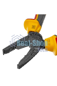 Плоскогубцы комбинированные Denzel диэлектрические трехкомпонентные рукоятки до 1000 В, 180 мм