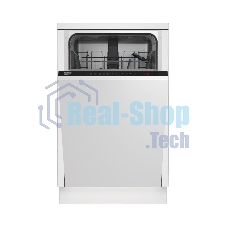 Встраиваемая посудомоечная машина Beko BDIS1W961, белый, 44.8 см, 9 компл., 55 дБ, класс A
