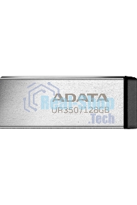 Флешка USB ADATA UR350 (UR350-128G-RSR/BK), 128Gb, USB 3.2, R/W 100/15, серебристый/черный