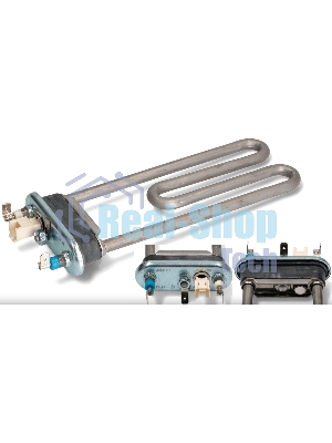 Нагреватель (ТЭН) для стиральной машины Candy, Hoover 1640W, L-180 с датчиком, Thermowatt 3406113