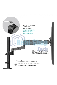 Кронштейн (держатель) ONKRON G140 для двух мониторов 13