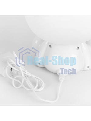 Светильник настольный Camelion KD-837 C01 белый LED на струбц., 7Вт,230В,450лм,сенс.рег.ярк и цвет.темп,USB-5В,1А