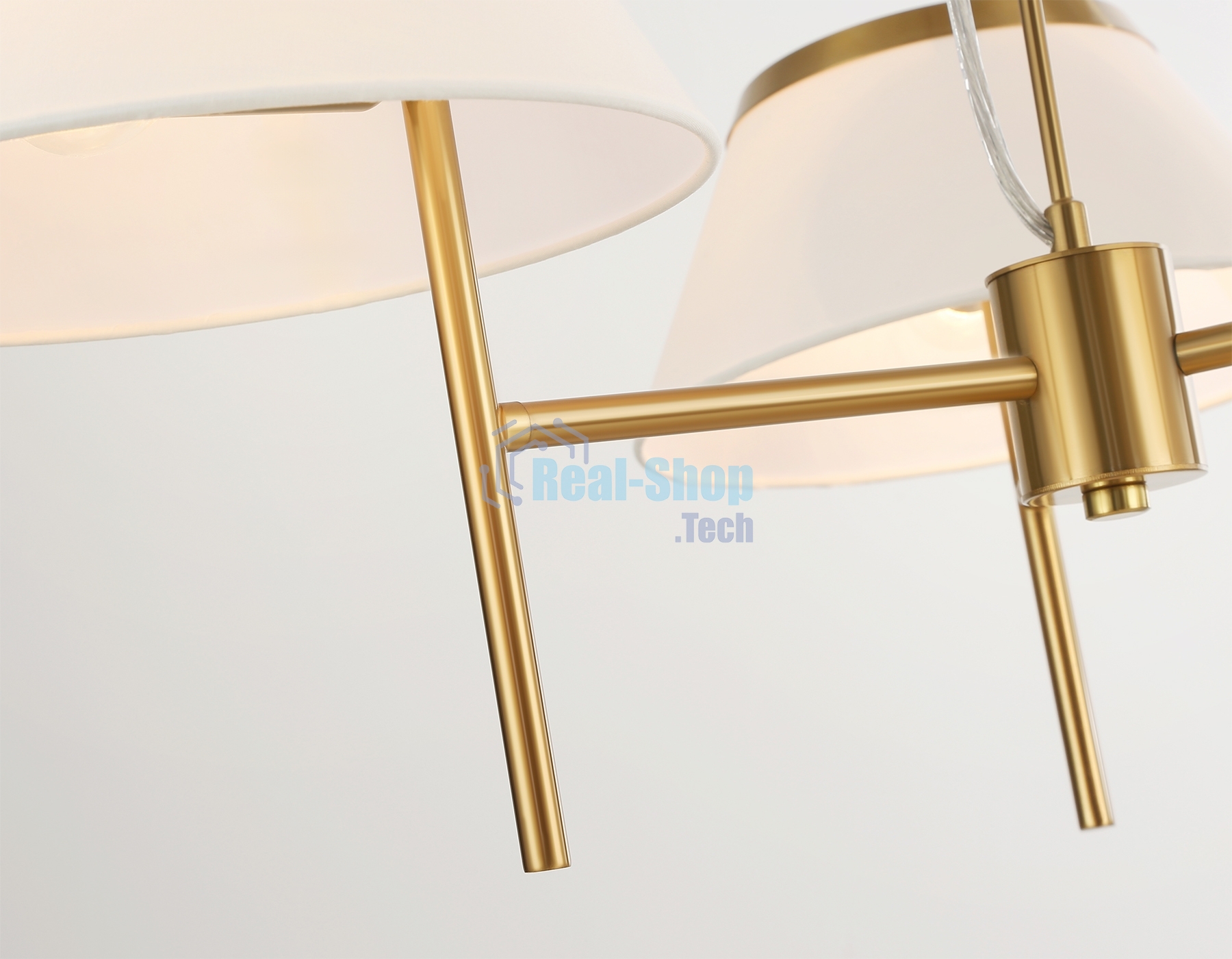Люстра Ambrella light LH72471/3 BS/WH латунь/белый Е14/3 max 40W D800*290-1080