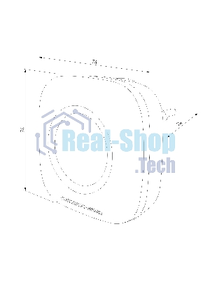 Звонок электрический бытовой (дверной) DBQ25M WL 36M IP44 / Чёрный