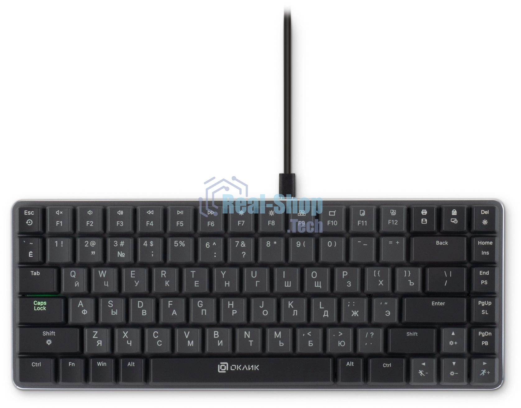 Клавиатура Oklick K615X проводная, USB Type-A, чёрный