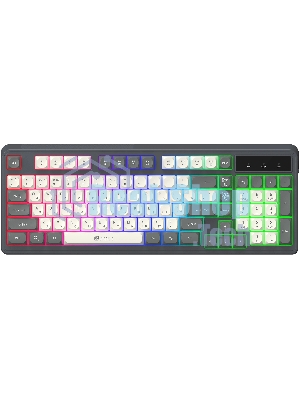 Клавиатура Oklick 731G проводная, USB Type-A, серый/белый