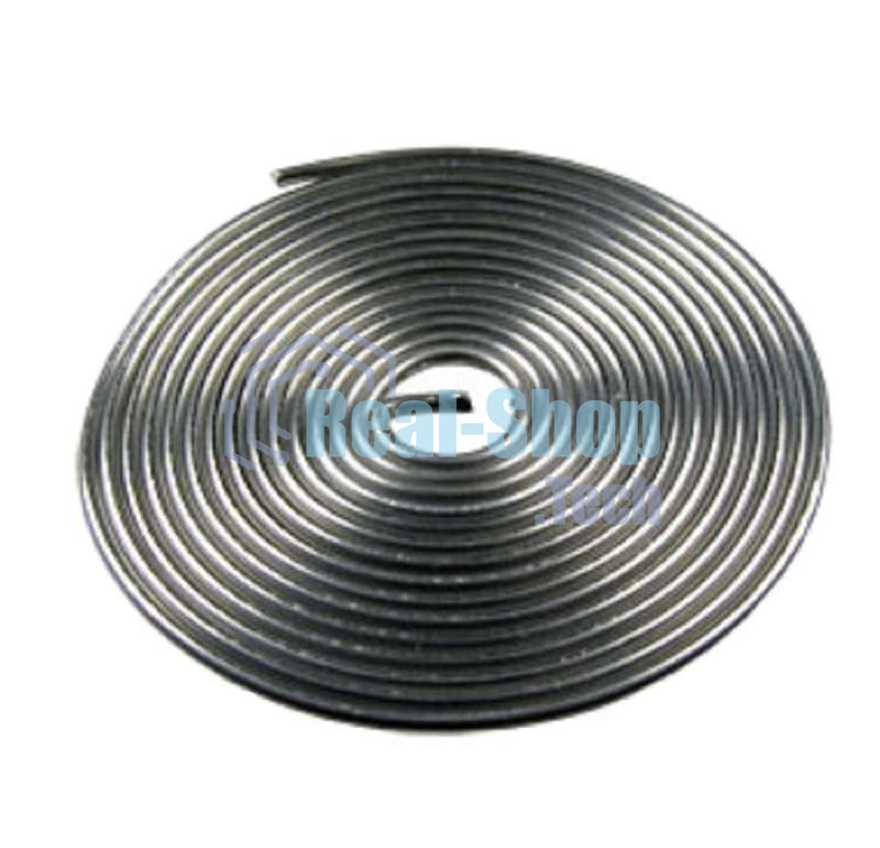 Припой с канифолью ПОС-61 Rexant, 1 м, Ø0.8 мм, (олово 61%, свинец 39%), спираль, конверт