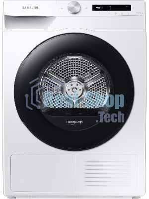 Сушильная машина Samsung DV90T5240AW/LP белый, 9 кг, сушка - тепловой насос, программ - 14, 60 x 85 x 65 см