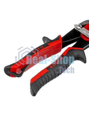 Ножницы по металлу Matrix, 250 мм, левый рез,сталь CRMO,двухкомпонентные рукоятки, PRO