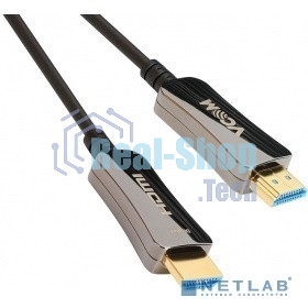 Активный оптический кабель HDMI 19M/M,ver. 2.0, 4K@60 Hz 80m VCOM
