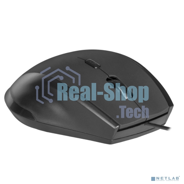 Мышь проводная Defender Accura MM-362 черный, 1600 dpi, USB, кнопки - 6